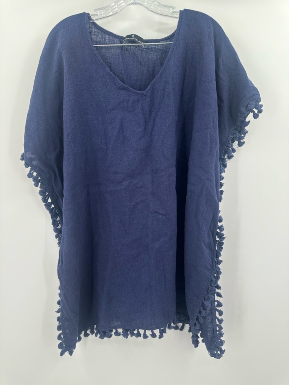 Tuckernuck Pomander‎ Place Navy Katie Kaftan Swim Cover Up Women's Size XL/XXL